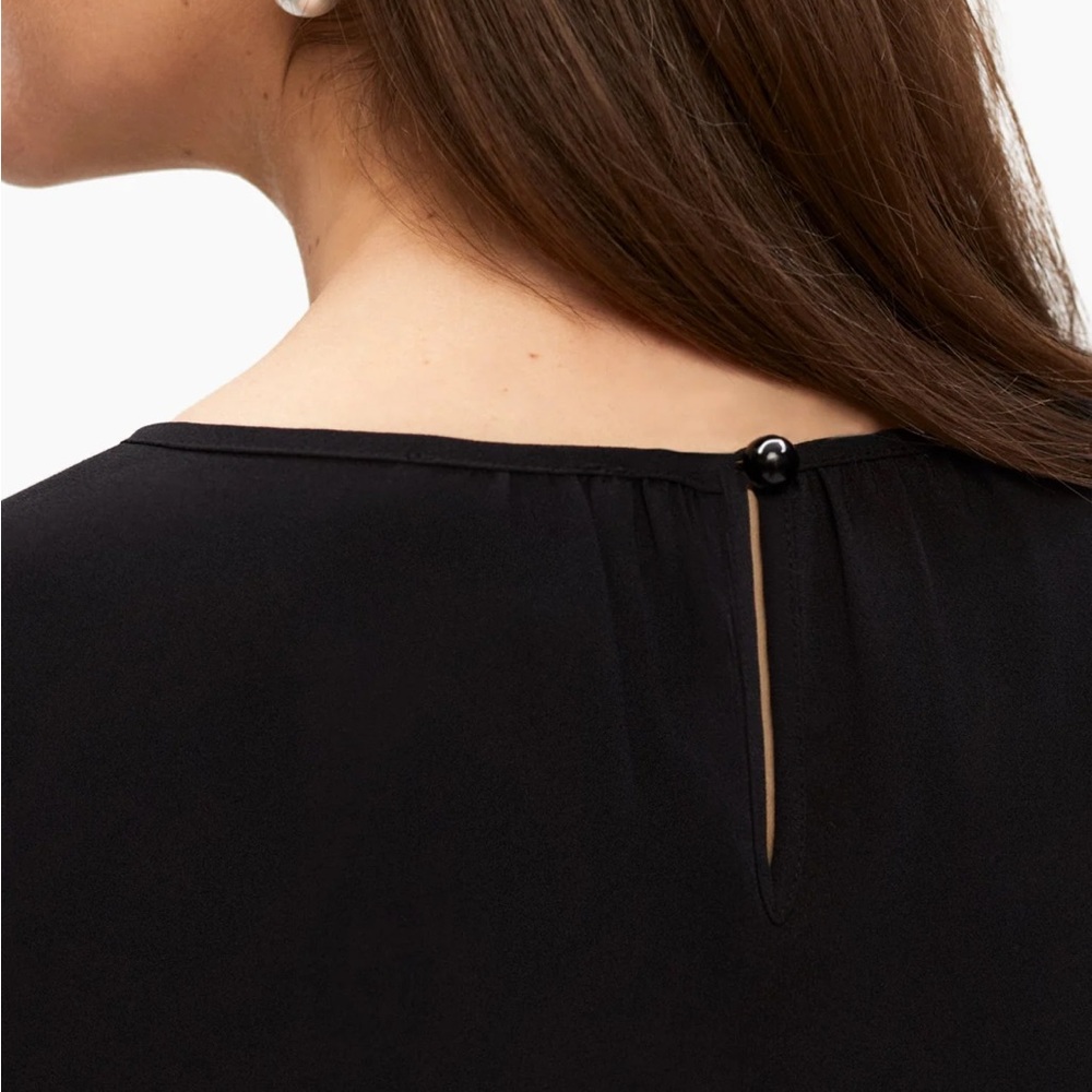 Laura Cutout Detail Blouse Black - Picture 5 of 12